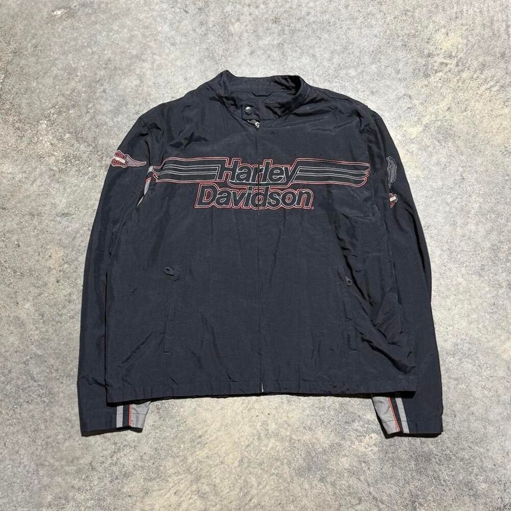 Harley-davidson Men's Black and‎ Grey Jacket